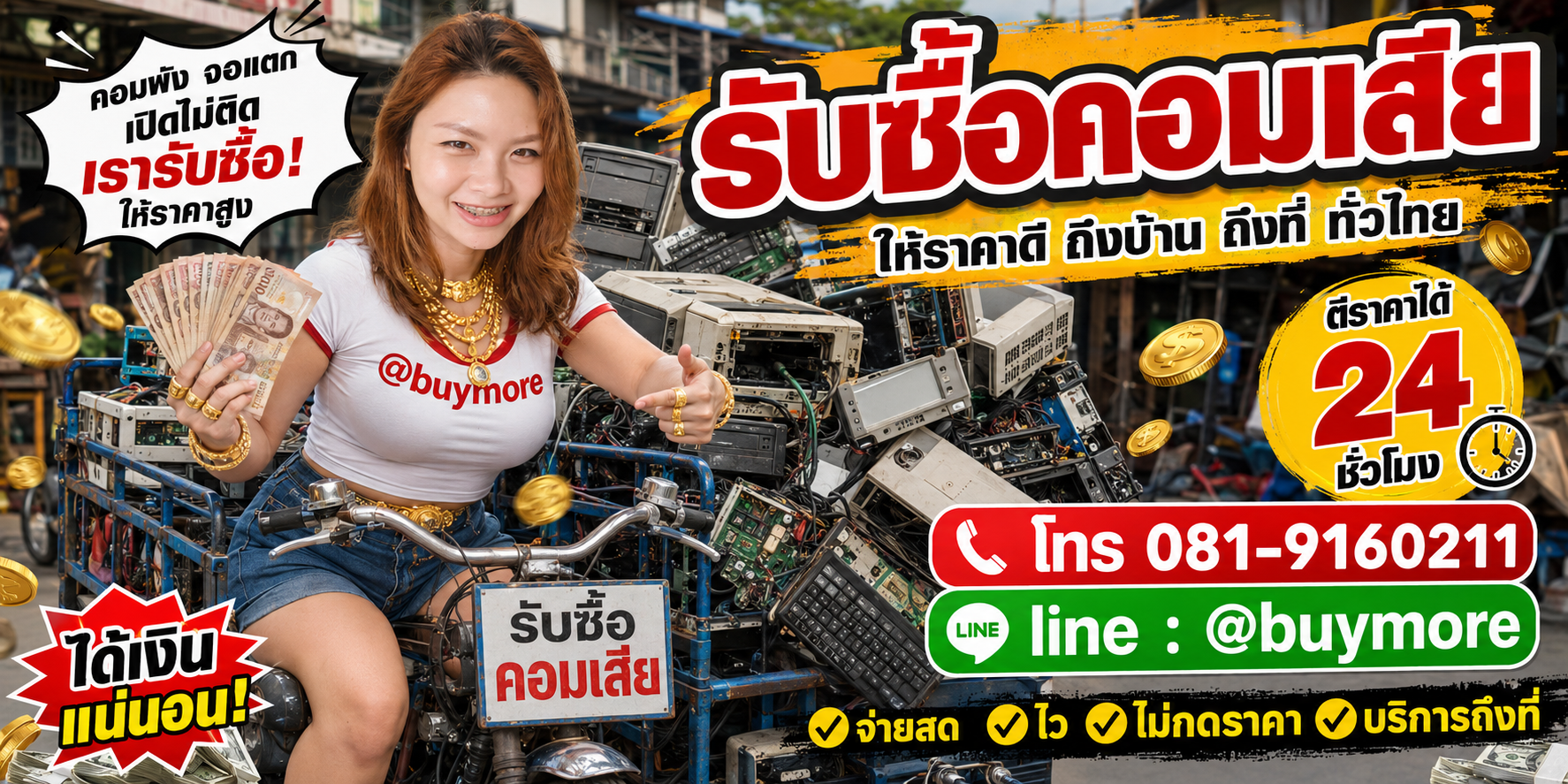 ขายคอมเสียให้ saleng.net ให้ราคาดีและจ่ายเงินสด