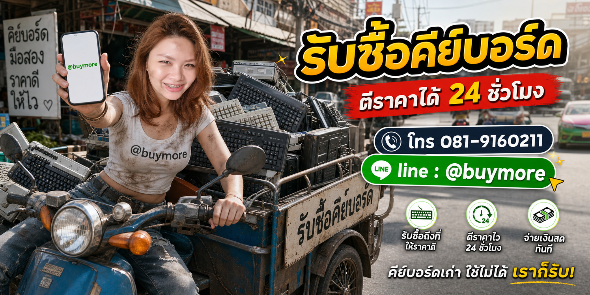 saleng.net รับซื้อคีย์บอร์ด โทร 081-9160211 Line @buymore