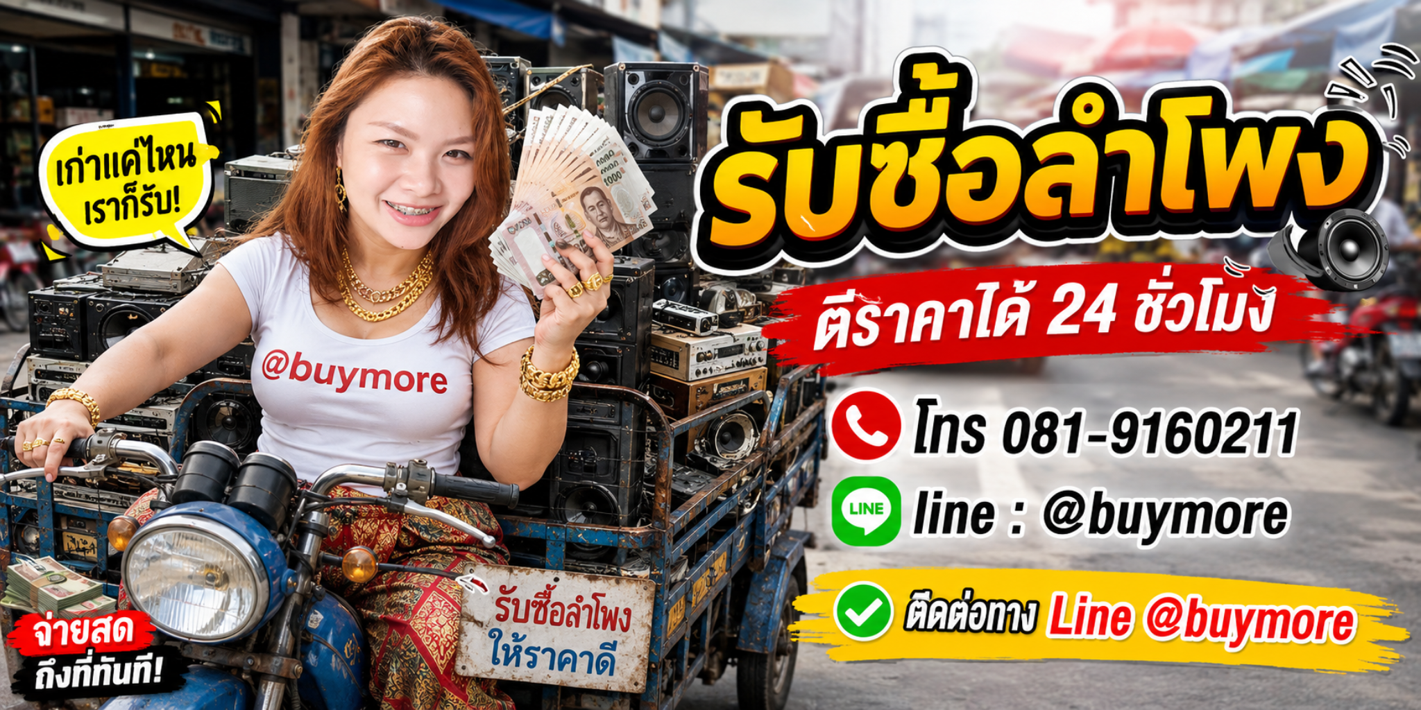 ขายลำโพงเก่าให้ saleng.net ให้ราคาดีและติดต่อไว