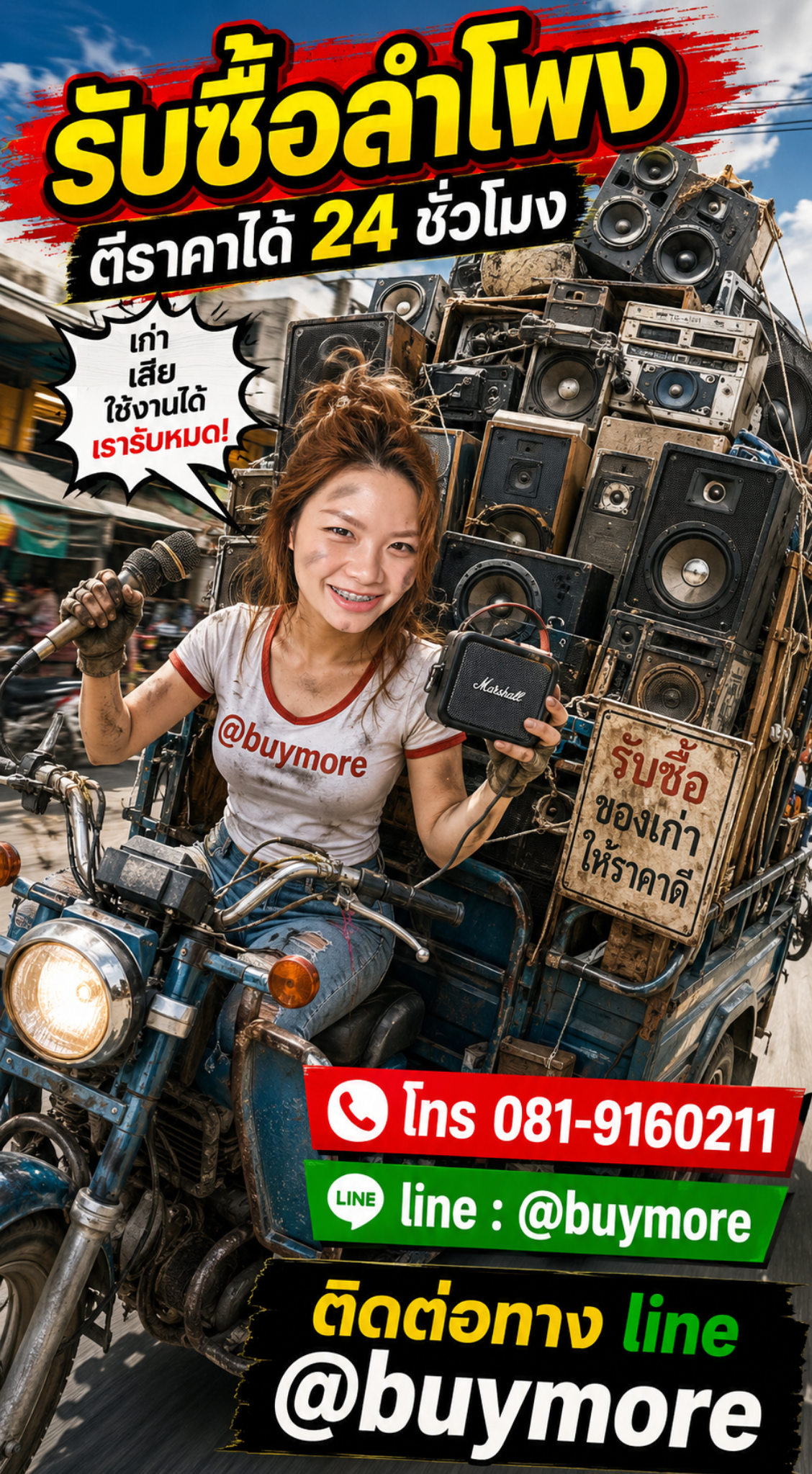รับซื้อลำโพงเก่า saleng.net ติดต่อ Line @buymore
