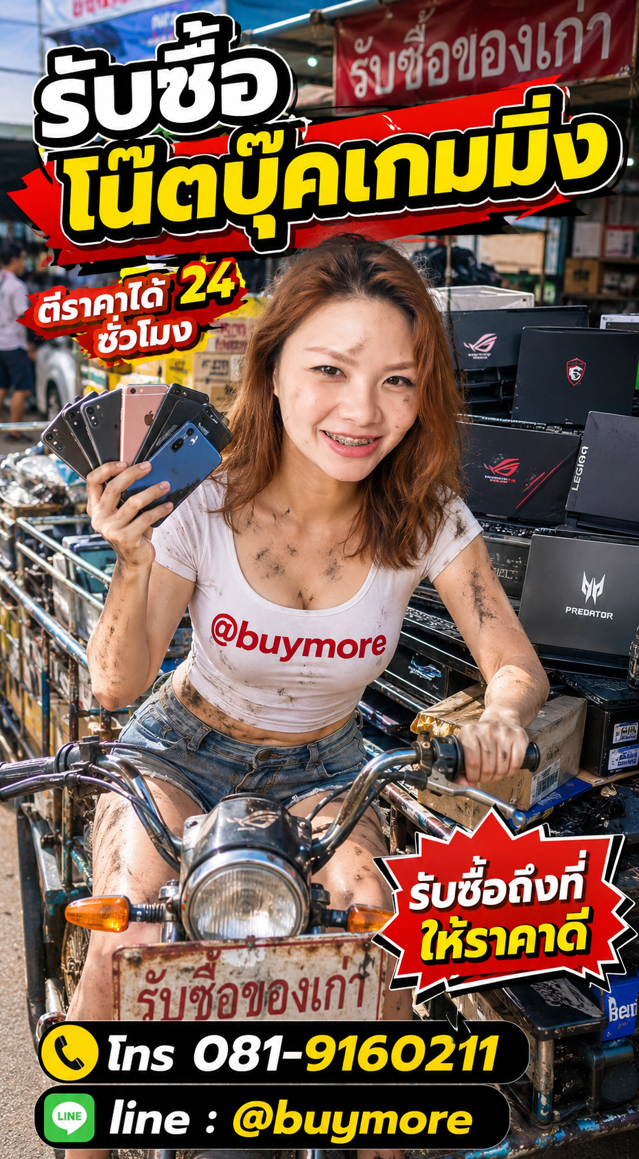 รับซื้อโน๊ตบุ๊คเกมมิ่ง รับซื้อโน๊ตบุ๊คเล่นเกม saleng.net ติดต่อ Line @buymore