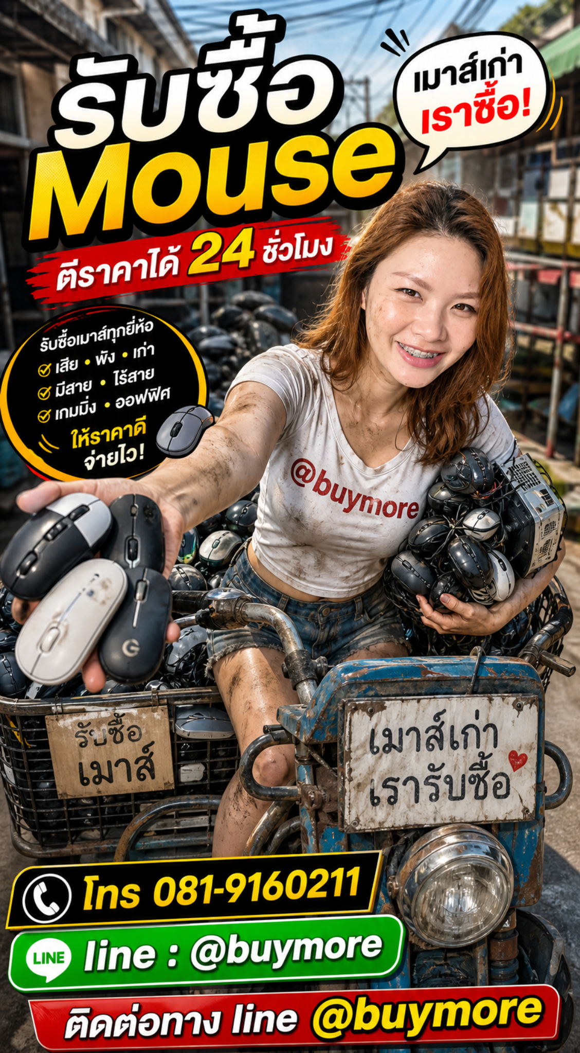 รับซื้อ Mouse เก่า saleng.net ติดต่อ Line @buymore