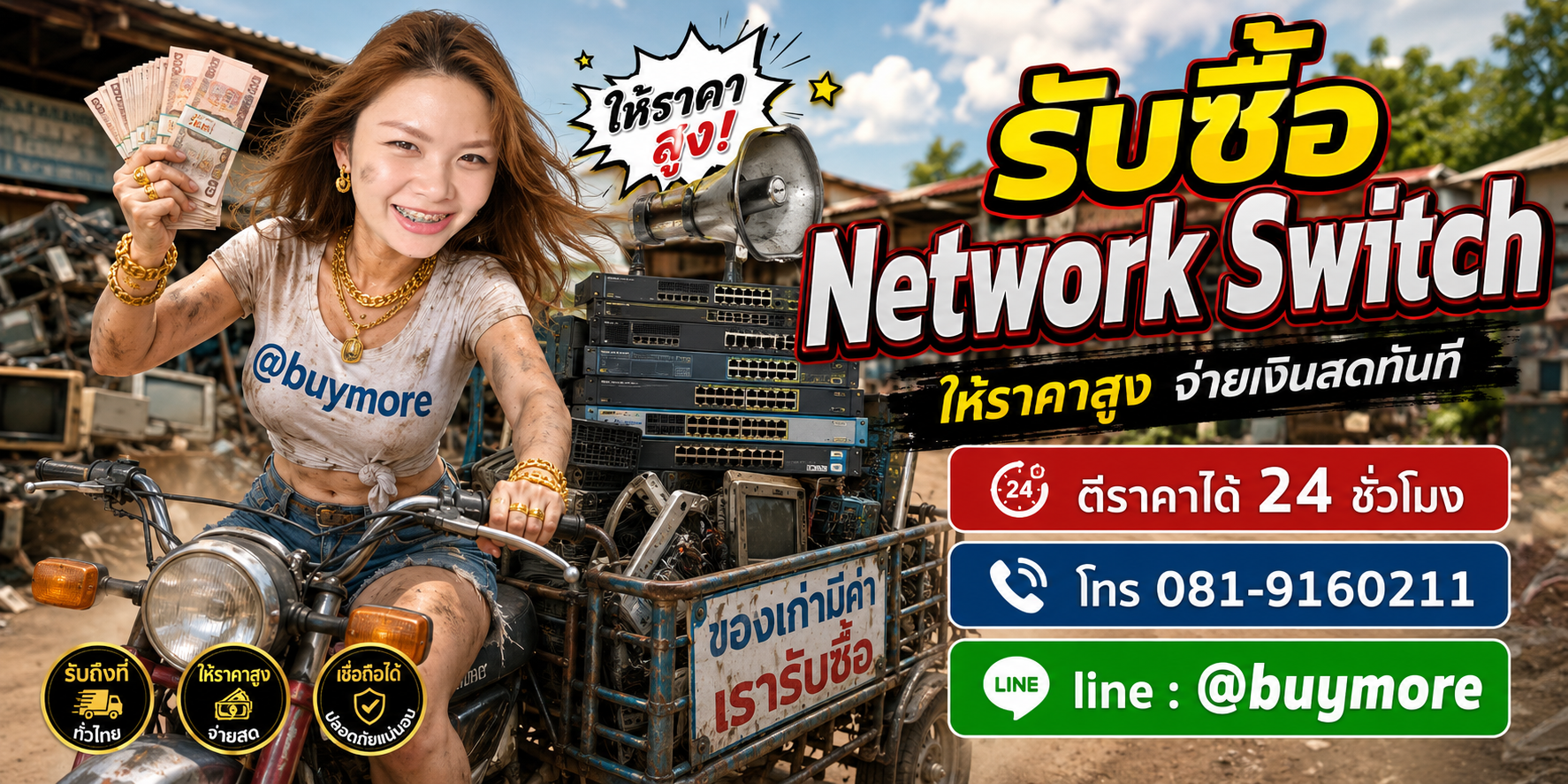 ขาย Network Switch ให้ saleng.net ให้ราคาดีและจ่ายเงินสด