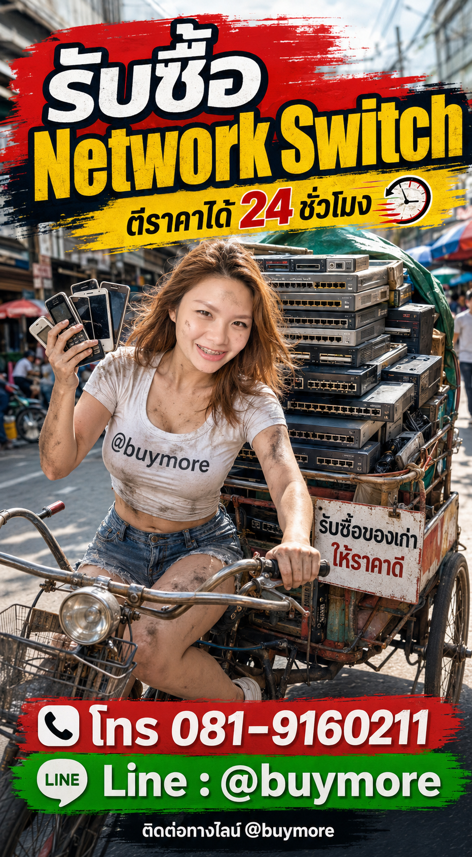 รับซื้อ Network Switch saleng.net ติดต่อ Line @buymore