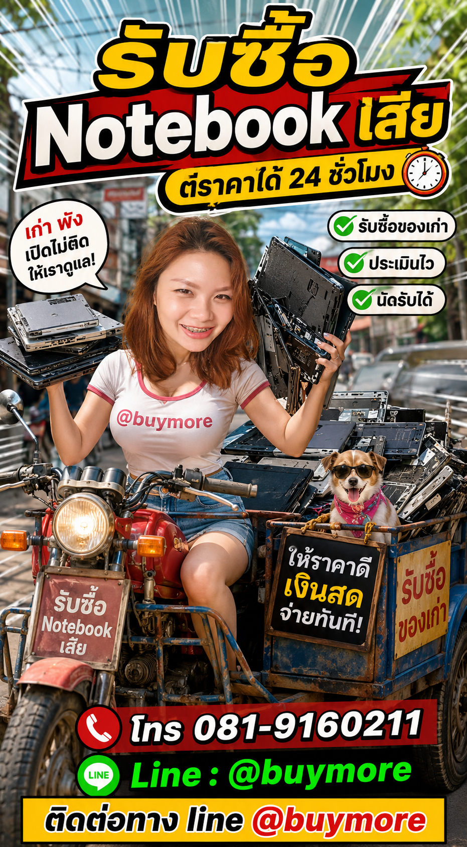 รับซื้อ Notebook เสีย saleng.net ติดต่อ Line @buymore