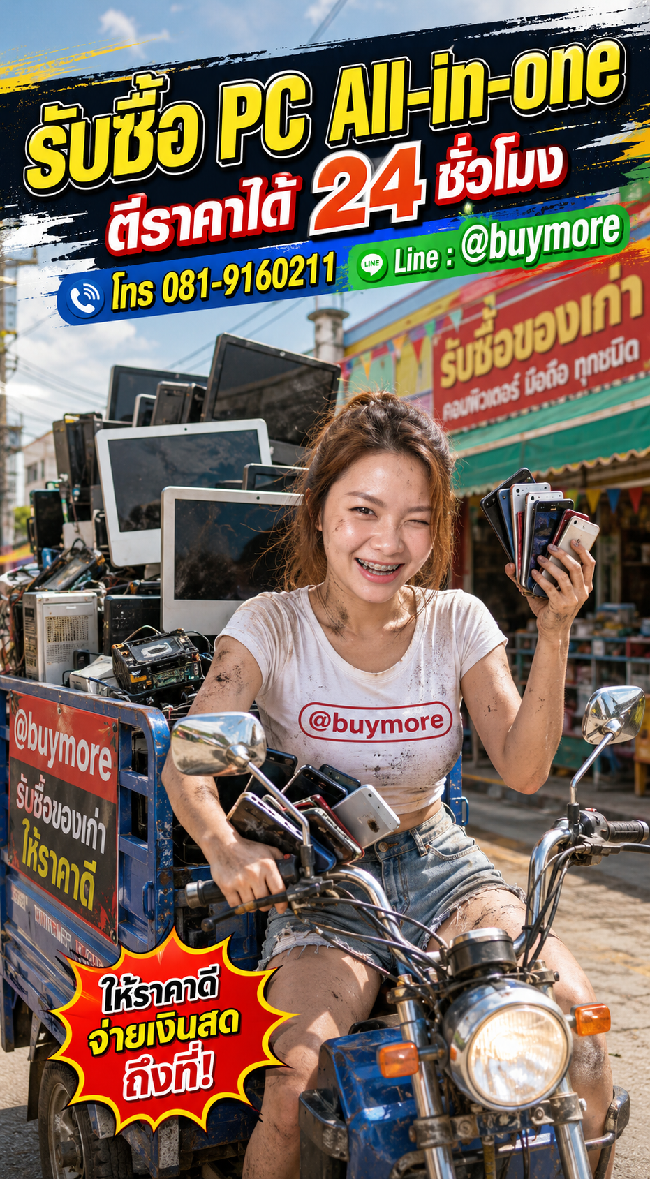 รับซื้อ PC All-in-one คอมออลอินวัน saleng.net ติดต่อ Line @buymore