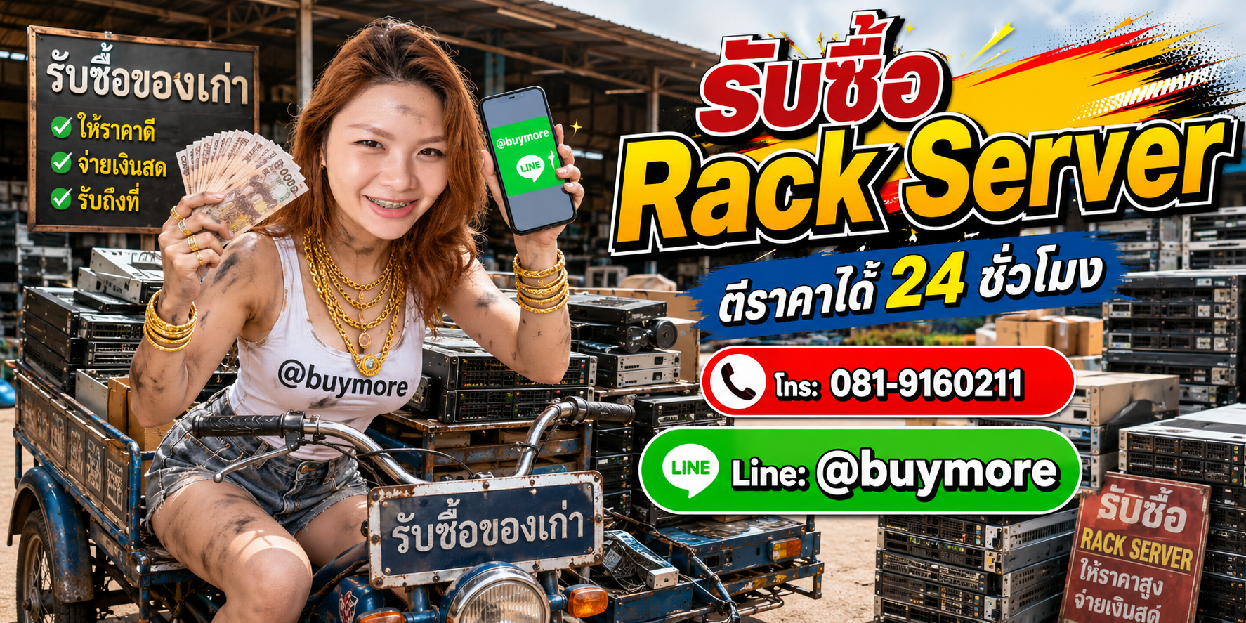 ขาย Rack Server เก่าให้ saleng.net ให้ราคาดีและจ่ายเงินสด