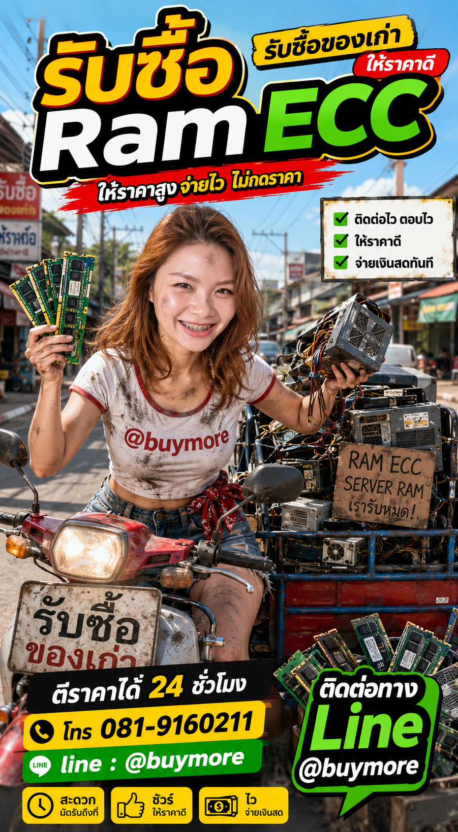 รับซื้อ Ram ECC saleng.net ติดต่อ Line @buymore