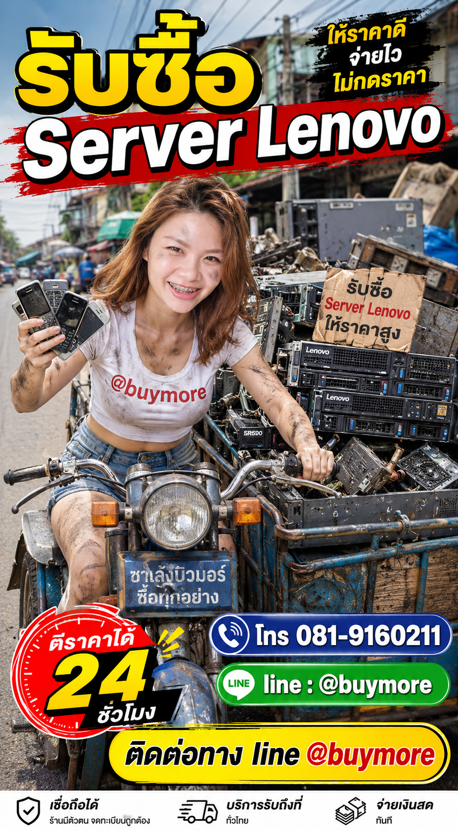 รับซื้อ Server Lenovo saleng.net ติดต่อ Line @buymore