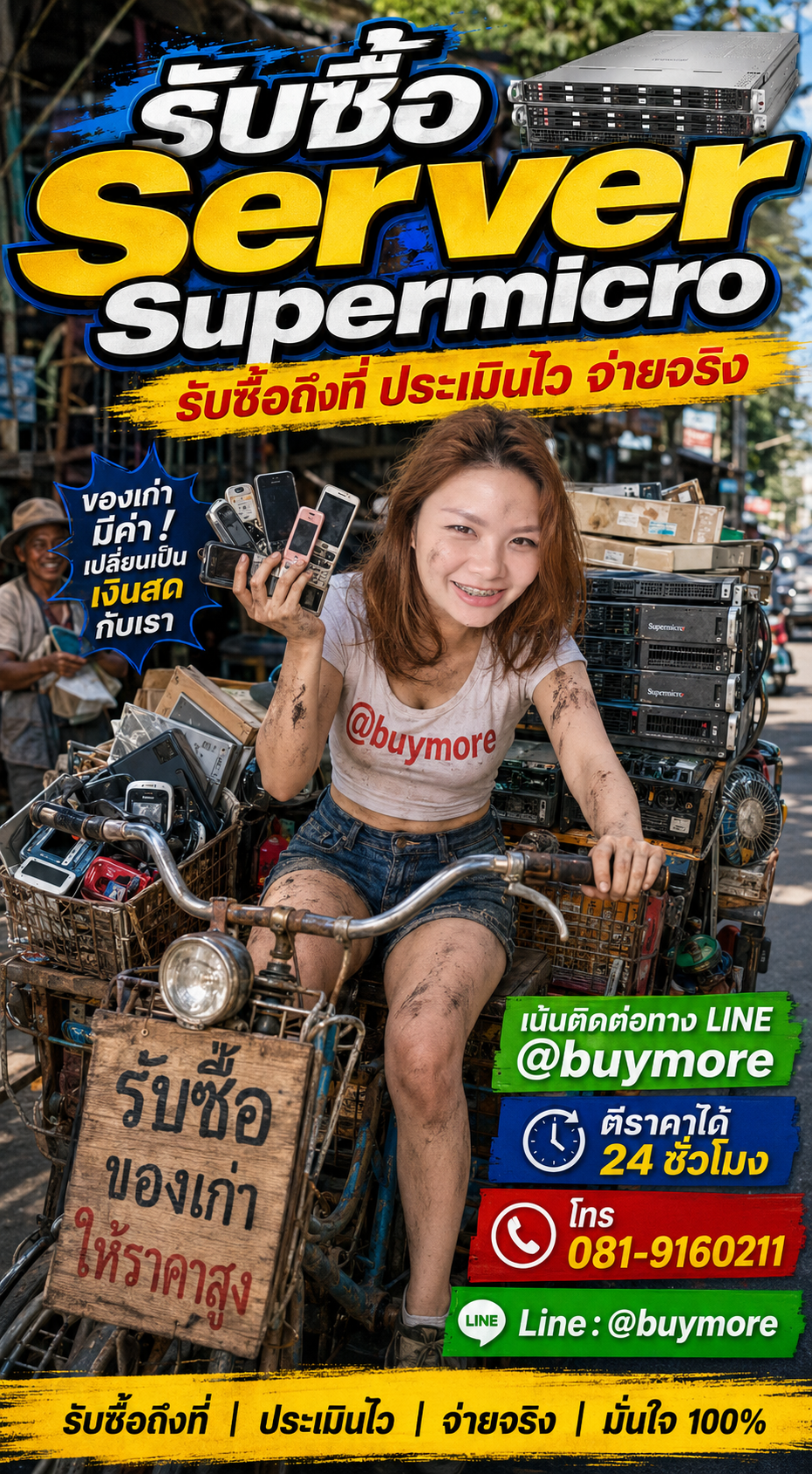 รับซื้อ Server Supermicro เก่า มือสอง เลิกใช้งาน saleng.net Line @buymore