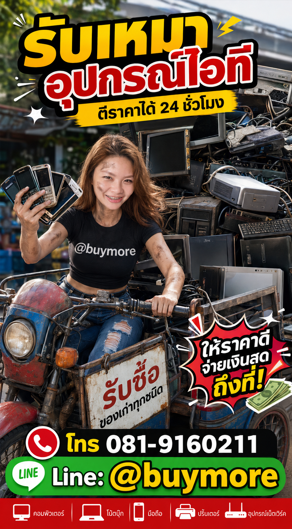 รับเหมาอุปกรณ์ไอที saleng.net ติดต่อ Line @buymore